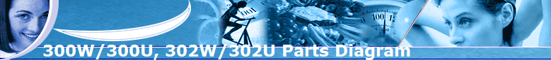 300W/300U, 302W/302U Parts Diagram